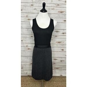 Banana Republic corpcore black sleeveless wool-blend sheath dress Size 0